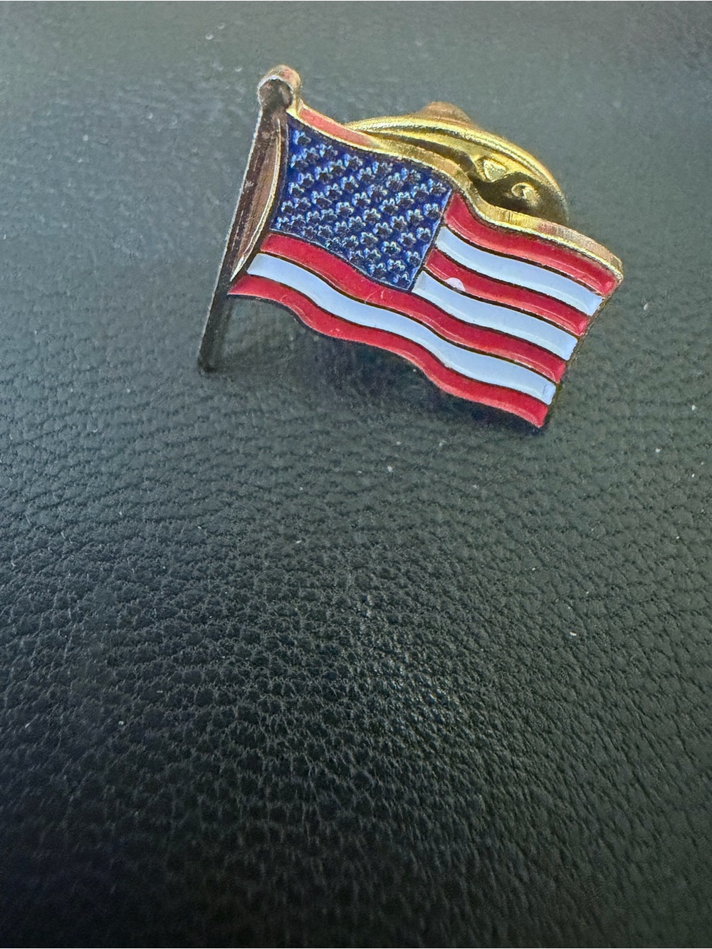 American Flag Mens Lapel Pin Red, White Blue